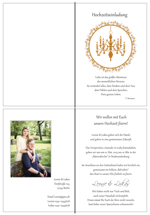  Einladungskarten Hochzeit, Hochzeitseinladungen, Hochzeitskarten, Einladungen für Hochzeit