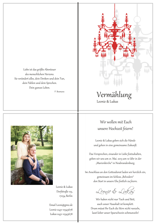  Einladungskarten Hochzeit, Hochzeitseinladungen, Hochzeitskarten, Einladungen für Hochzeit