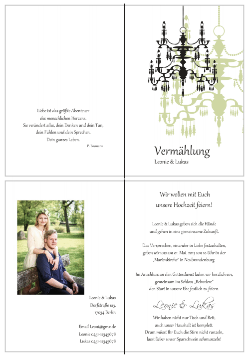  Einladungskarten Hochzeit, Hochzeitseinladungen, Hochzeitskarten, Einladungen für Hochzeit