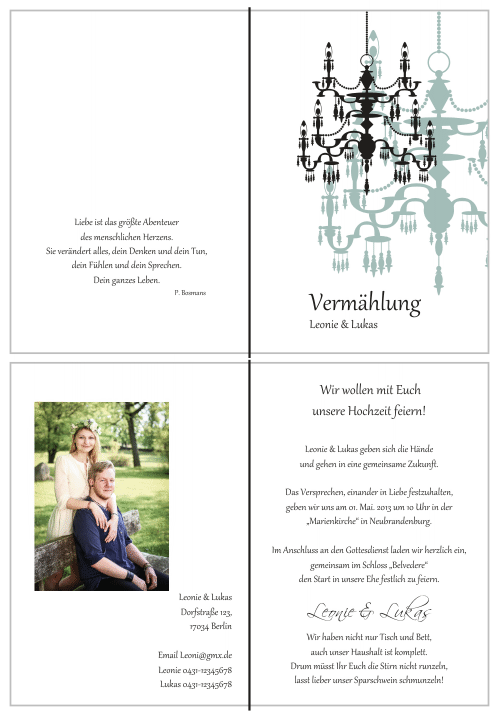  Einladungskarten Hochzeit, Hochzeitseinladungen, Hochzeitskarten, Einladungen für Hochzeit