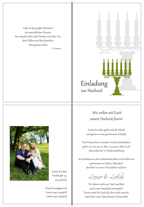  Einladungskarten Hochzeit, Hochzeitseinladungen, Hochzeitskarten, Einladungen für Hochzeit