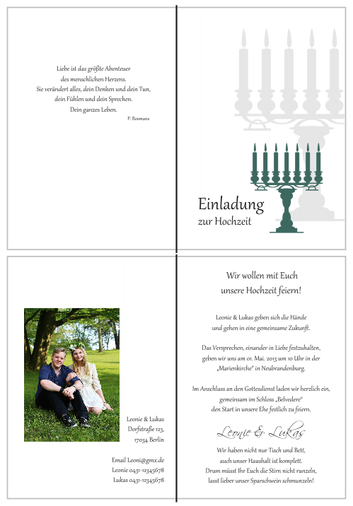  Einladungskarten Hochzeit, Hochzeitseinladungen, Hochzeitskarten, Einladungen für Hochzeit