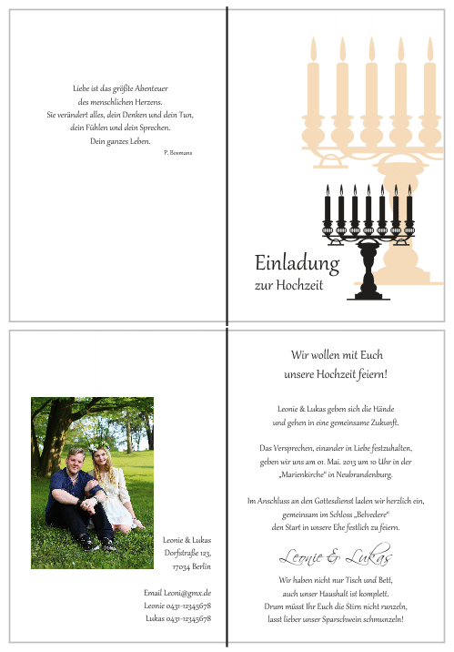 Einladungskarten Hochzeit, Hochzeitseinladungen, Hochzeitskarten, Einladungen für Hochzeit