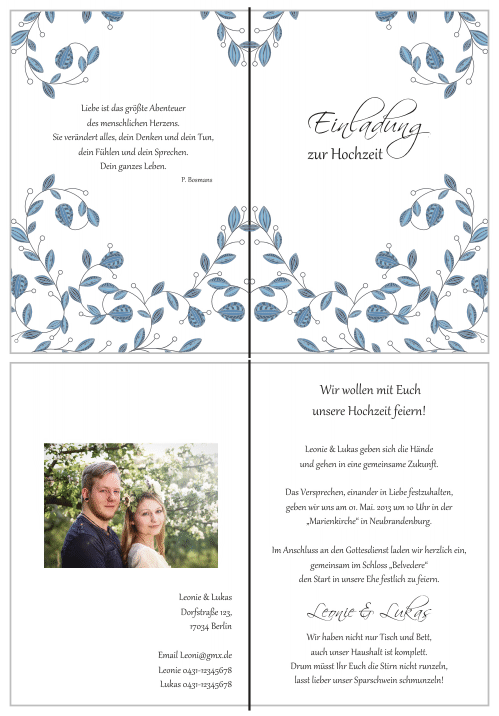  Einladungskarten Hochzeit, Hochzeitseinladungen, Hochzeitskarten, Einladungen für Hochzeit