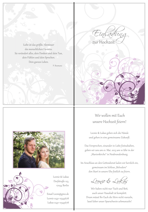  Einladungskarten Hochzeit, Hochzeitseinladungen, Hochzeitskarten, Einladungen für Hochzeit