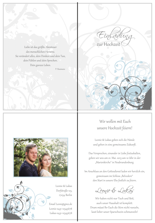  Einladungskarten Hochzeit, Hochzeitseinladungen, Hochzeitskarten, Einladungen für Hochzeit