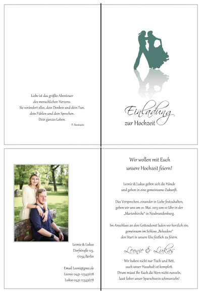  Einladungskarten Hochzeit, Hochzeitseinladungen, Hochzeitskarten, Einladungen für Hochzeit