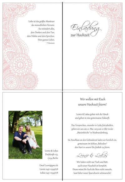  Einladungskarten Hochzeit, Hochzeitseinladungen, Hochzeitskarten, Einladungen für Hochzeit