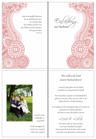  Einladungskarten Hochzeit, Hochzeitseinladungen, Hochzeitskarten, Einladungen für Hochzeit