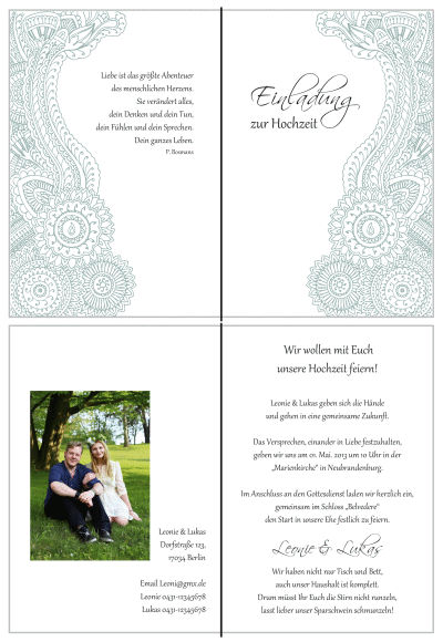  Einladungskarten Hochzeit, Hochzeitseinladungen, Hochzeitskarten, Einladungen für Hochzeit