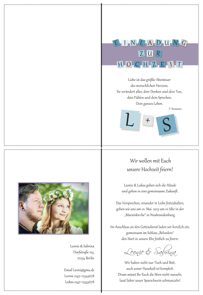  Einladungskarten Hochzeit, Hochzeitseinladungen, Hochzeitskarten, Einladungen für Hochzeit