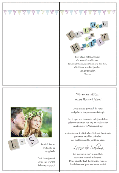  Einladungskarten Hochzeit, Hochzeitseinladungen, Hochzeitskarten, Einladungen für Hochzeit