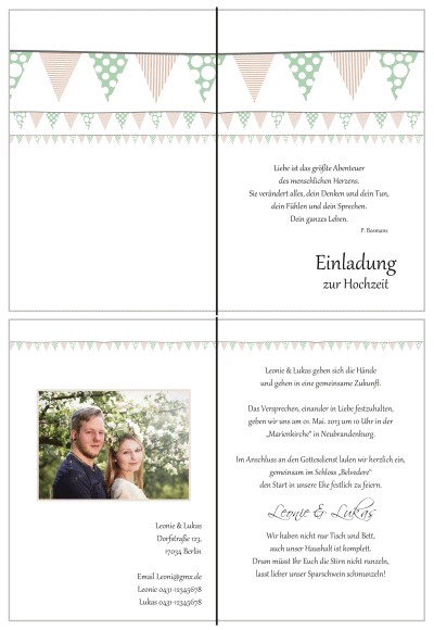  Einladungskarten Hochzeit, Hochzeitseinladungen, Hochzeitskarten, Einladungen für Hochzeit