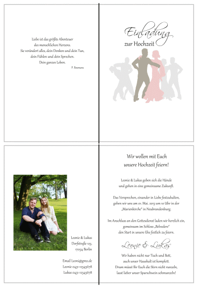  Einladungskarten Hochzeit, Hochzeitseinladungen, Hochzeitskarten, Einladungen für Hochzeit