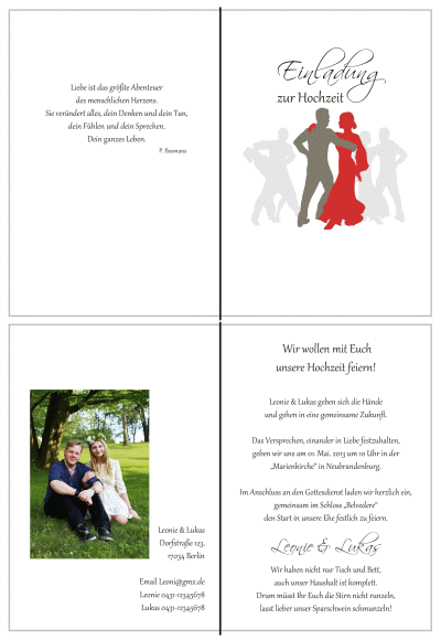  Einladungskarten Hochzeit, Hochzeitseinladungen, Hochzeitskarten, Einladungen für Hochzeit