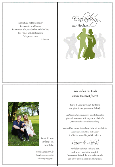  Einladungskarten Hochzeit, Hochzeitseinladungen, Hochzeitskarten, Einladungen für Hochzeit