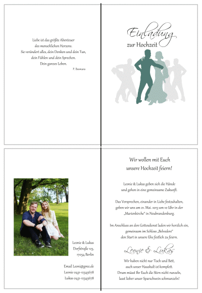  Einladungskarten Hochzeit, Hochzeitseinladungen, Hochzeitskarten, Einladungen für Hochzeit