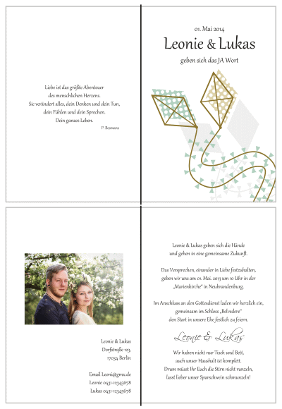 Einladungskarten Hochzeit, Hochzeitseinladungen, Hochzeitskarten, Einladungen für Hochzeit
