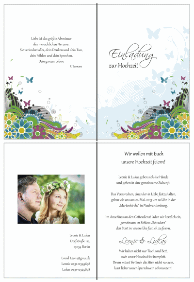  Einladungskarten Hochzeit, Hochzeitseinladungen, Hochzeitskarten, Einladungen für Hochzeit