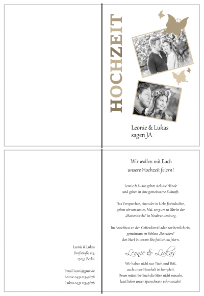  Einladungskarten Hochzeit, Hochzeitseinladungen, Hochzeitskarten, Einladungen für Hochzeit