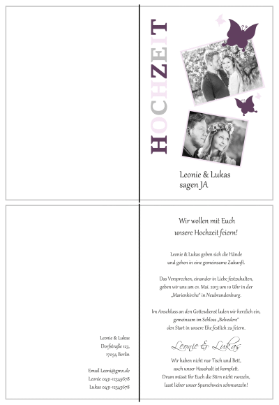  Einladungskarten Hochzeit, Hochzeitseinladungen, Hochzeitskarten, Einladungen für Hochzeit