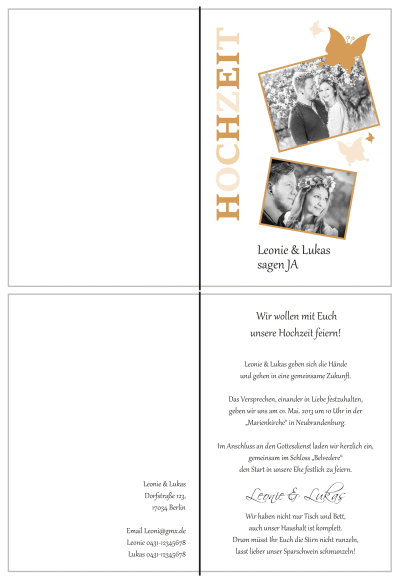  Einladungskarten Hochzeit, Hochzeitseinladungen, Hochzeitskarten, Einladungen für Hochzeit