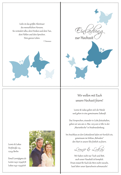  Einladungskarten Hochzeit, Hochzeitseinladungen, Hochzeitskarten, Einladungen für Hochzeit