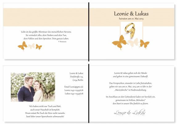  Einladungskarten Hochzeit, Hochzeitseinladungen, Hochzeitskarten, Einladungen für Hochzeit