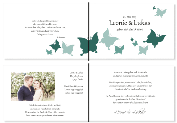  Einladungskarten Hochzeit, Hochzeitseinladungen, Hochzeitskarten, Einladungen für Hochzeit