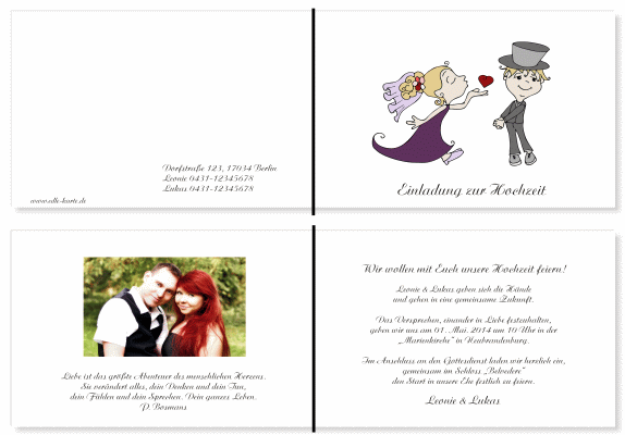  Einladungskarten Hochzeit, Hochzeitseinladungen, Hochzeitskarten, Einladungen für Hochzeit