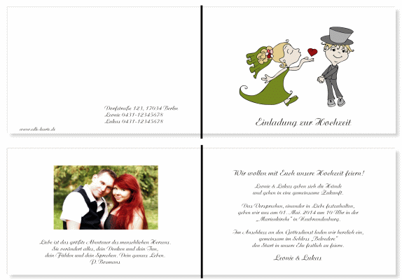  Einladungskarten Hochzeit, Hochzeitseinladungen, Hochzeitskarten, Einladungen für Hochzeit