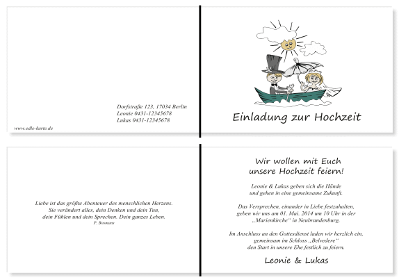  Einladungskarten Hochzeit, Hochzeitseinladungen, Hochzeitskarten, Einladungen für Hochzeit