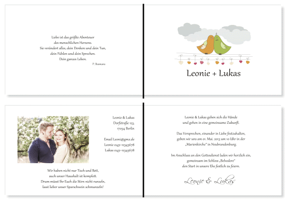  Einladungskarten Hochzeit, Hochzeitseinladungen, Hochzeitskarten, Einladungen für Hochzeit