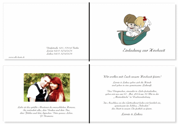  Einladungskarten Hochzeit, Hochzeitseinladungen, Hochzeitskarten, Einladungen für Hochzeit