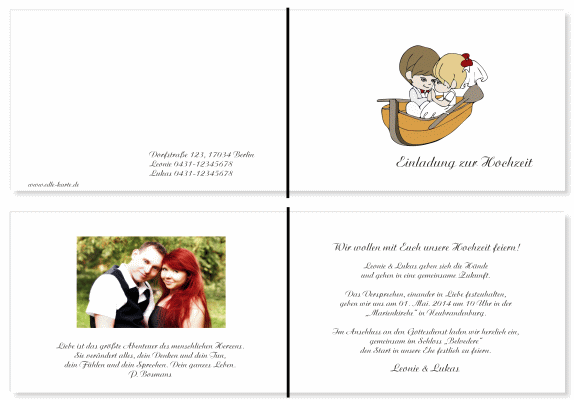  Einladungskarten Hochzeit, Hochzeitseinladungen, Hochzeitskarten, Einladungen für Hochzeit