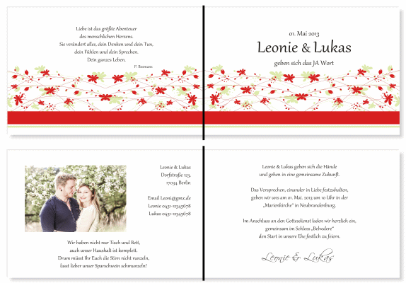  Einladungskarten Hochzeit, Hochzeitseinladungen, Hochzeitskarten, Einladungen f&uuml;r Hochzeit