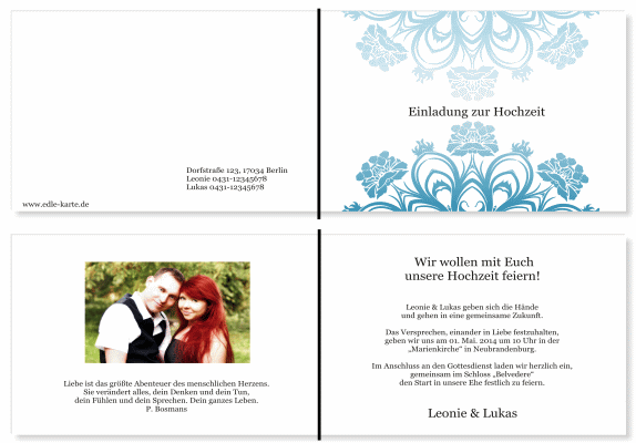  Einladungskarten Hochzeit, Hochzeitseinladungen, Hochzeitskarten, Einladungen f&uuml;r Hochzeit