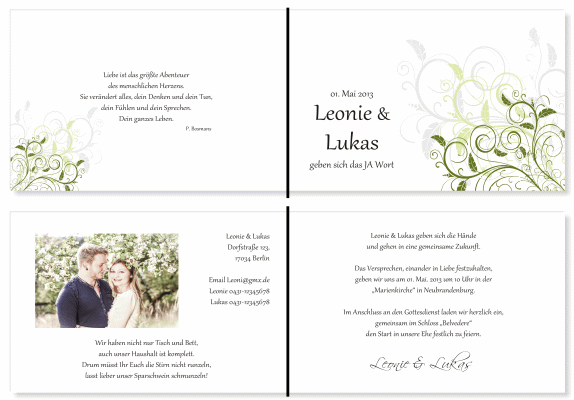  Einladungskarten Hochzeit, Hochzeitseinladungen, Hochzeitskarten, Einladungen f&uuml;r Hochzeit