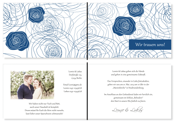  Einladungskarten Hochzeit, Hochzeitseinladungen, Hochzeitskarten, Einladungen f&uuml;r Hochzeit