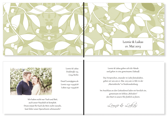  Einladungskarten Hochzeit, Hochzeitseinladungen, Hochzeitskarten, Einladungen f&uuml;r Hochzeit