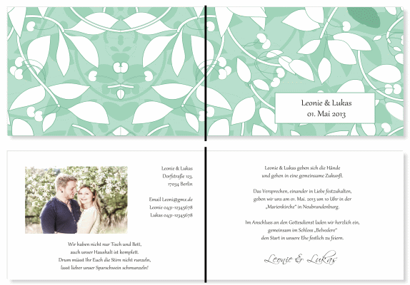  Einladungskarten Hochzeit, Hochzeitseinladungen, Hochzeitskarten, Einladungen f&uuml;r Hochzeit