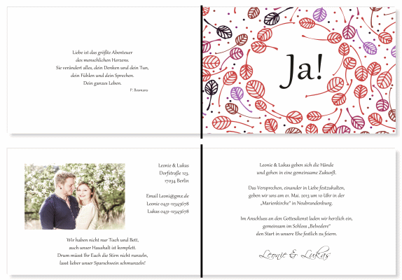  Einladungskarten Hochzeit, Hochzeitseinladungen, Hochzeitskarten, Einladungen f&uuml;r Hochzeit