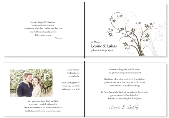  Einladungskarten Hochzeit, Hochzeitseinladungen, Hochzeitskarten, Einladungen f&uuml;r Hochzeit