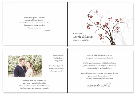  Einladungskarten Hochzeit, Hochzeitseinladungen, Hochzeitskarten, Einladungen f&uuml;r Hochzeit