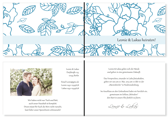  Einladungskarten Hochzeit, Hochzeitseinladungen, Hochzeitskarten, Einladungen f&uuml;r Hochzeit