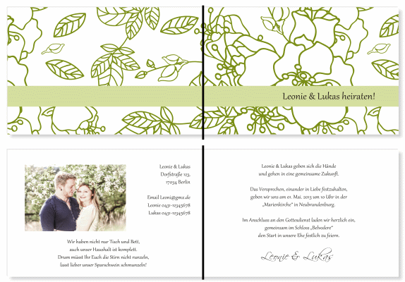  Einladungskarten Hochzeit, Hochzeitseinladungen, Hochzeitskarten, Einladungen f&uuml;r Hochzeit