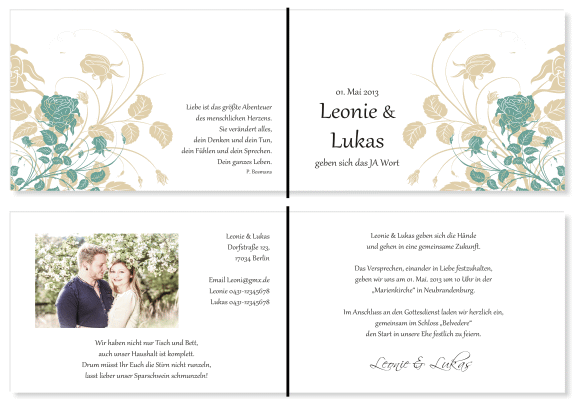  Einladungskarten Hochzeit, Hochzeitseinladungen, Hochzeitskarten, Einladungen f&uuml;r Hochzeit