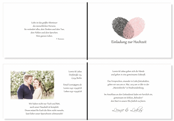  Einladungskarten Hochzeit, Hochzeitseinladungen, Hochzeitskarten, Einladungen f&uuml;r Hochzeit