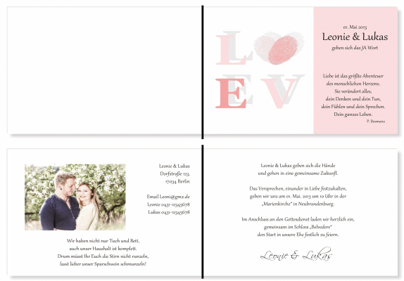  Einladungskarten Hochzeit, Hochzeitseinladungen, Hochzeitskarten, Einladungen f&uuml;r Hochzeit