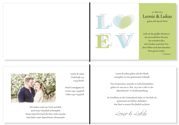  Einladungskarten Hochzeit, Hochzeitseinladungen, Hochzeitskarten, Einladungen f&uuml;r Hochzeit